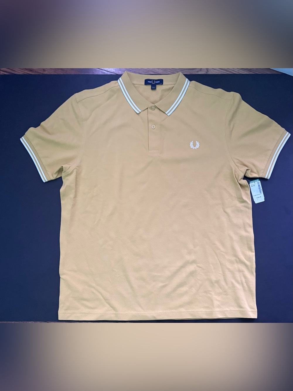 Fred Perry Men’s Mustard Yellow Polo with Twin Tipping